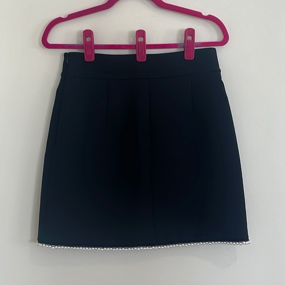 Sandro Vicky Embellished Wrap Mini Skirt 2/M - Picture 6 of 6